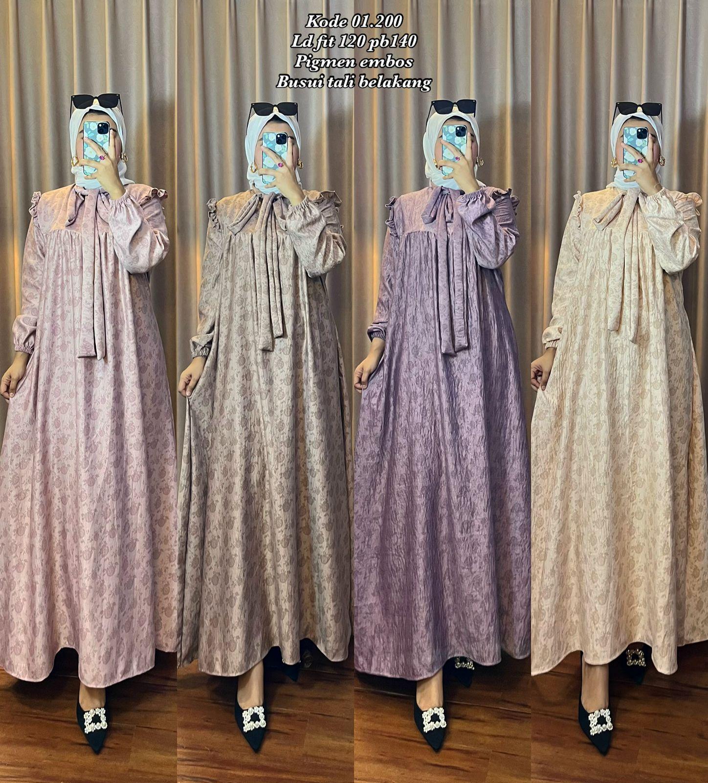 Dress Gamis Busui Tali Belakang