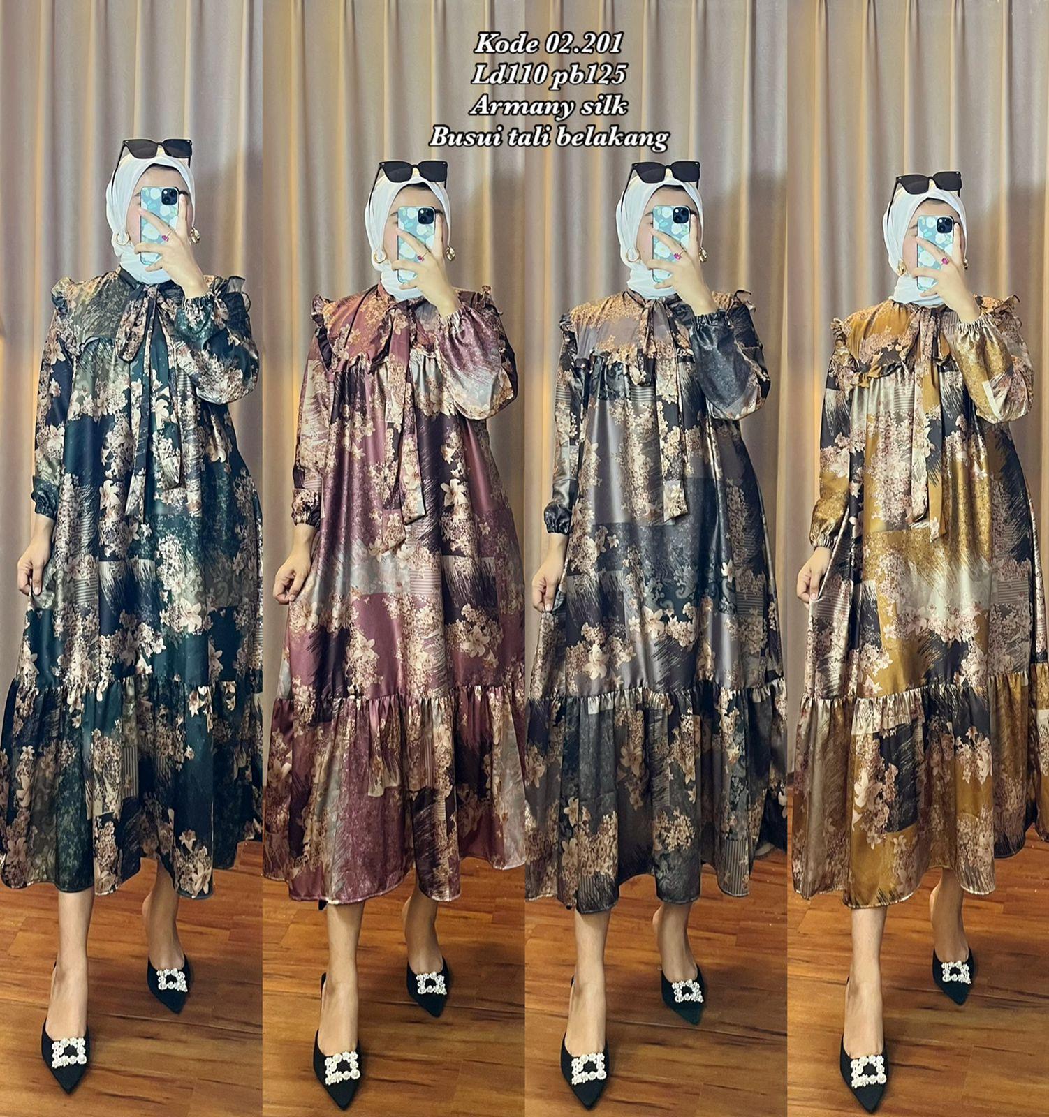 Dress Gamis Busui Tali Belakang