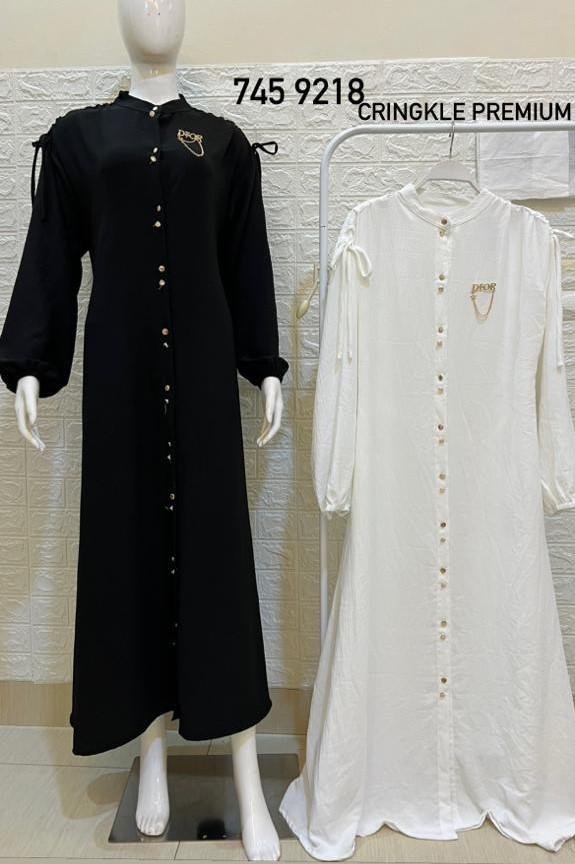 Dress Gamis Crinkle Premium Cantik