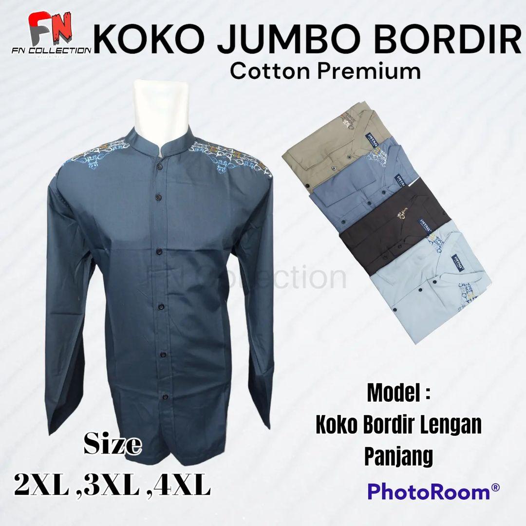 Baju Koko Muslim Dewasa Premium Bordir